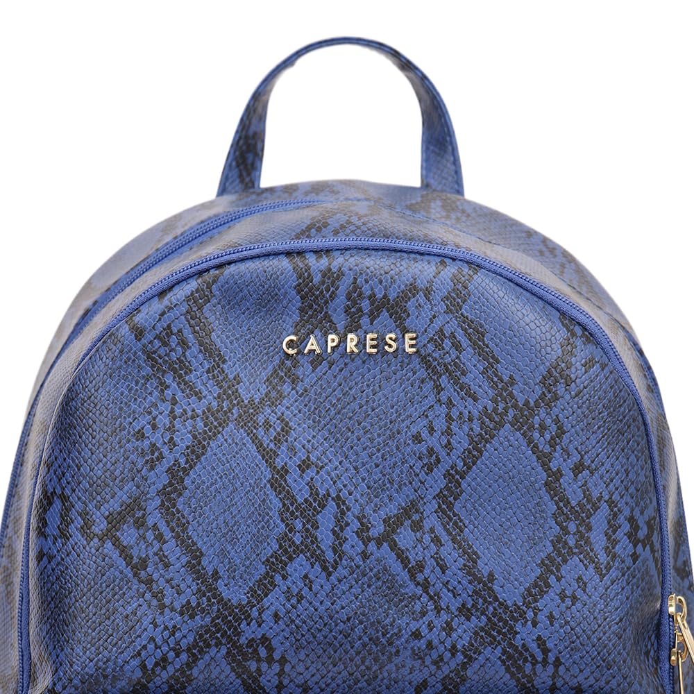 Caprese Cosmos Casual Backpack, Medium | Fashion Backpack for Women with Adjustable Strap & Secure Zip Closure | Spacious, Versatile for Everyday Outings and Travel (Blue)