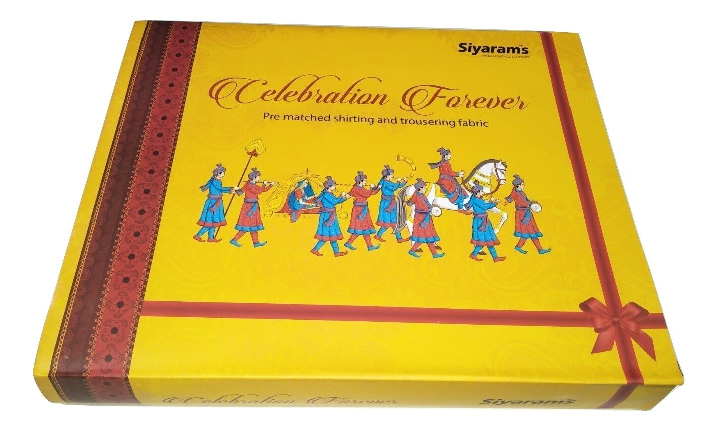 Siyaram's Men's Polyester Shirt and Pant Unstitched Fabric Combo Pack (Multicolour, Free Size)