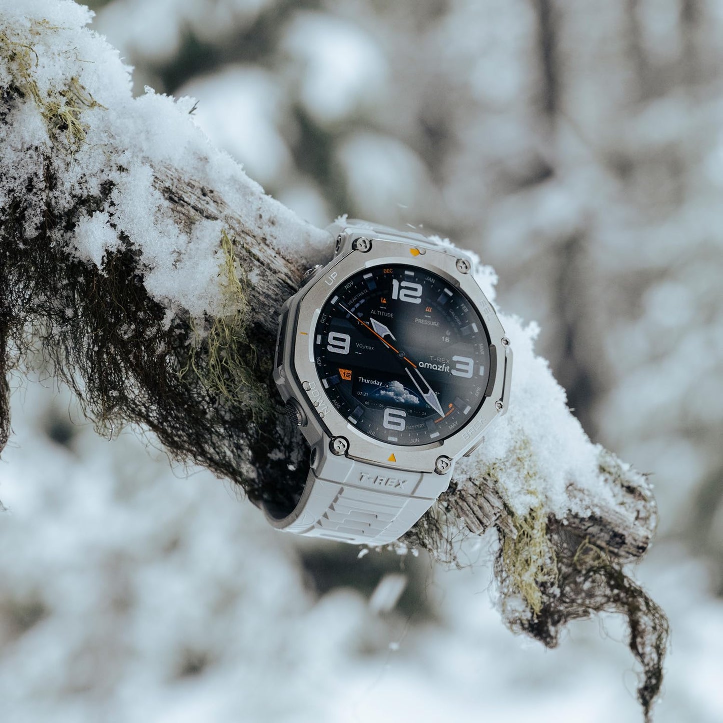 Amazfit T-Rex 3 Outdoor Rugged Military 48mm Smart Watch, Built in GPS, 27 Days Battery Life, Offline Maps, 2000 Nits Brightness, 10 ATM Water Resistance, AI Coach, for iOS & Android (Gray)