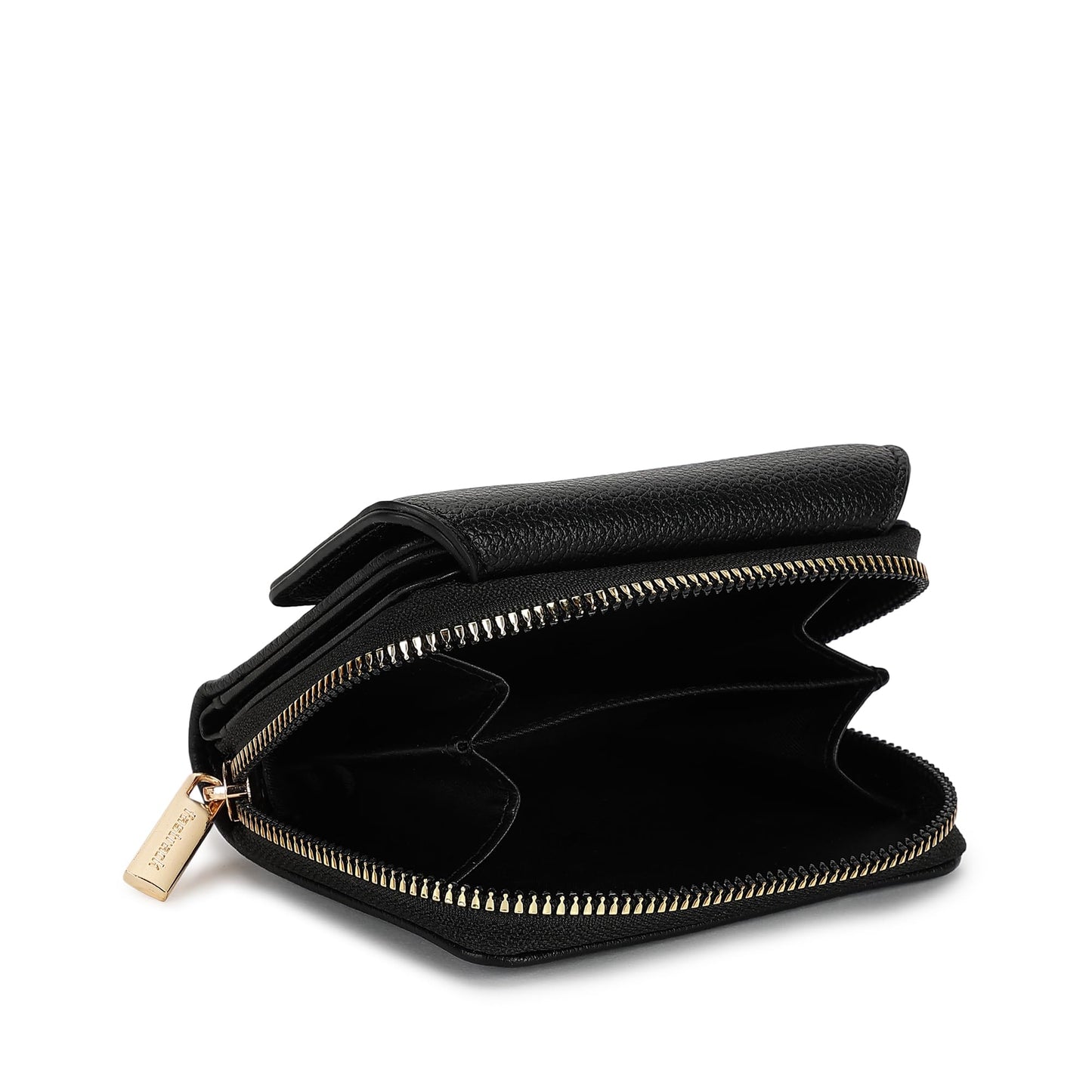 Fastrack Women's Mini Organizer Wallet | Flap Closure, Tri-Fold Design, Zip Coin Pocket, Card & Cash Slots | Compact & Organized | 6 Months Warranty