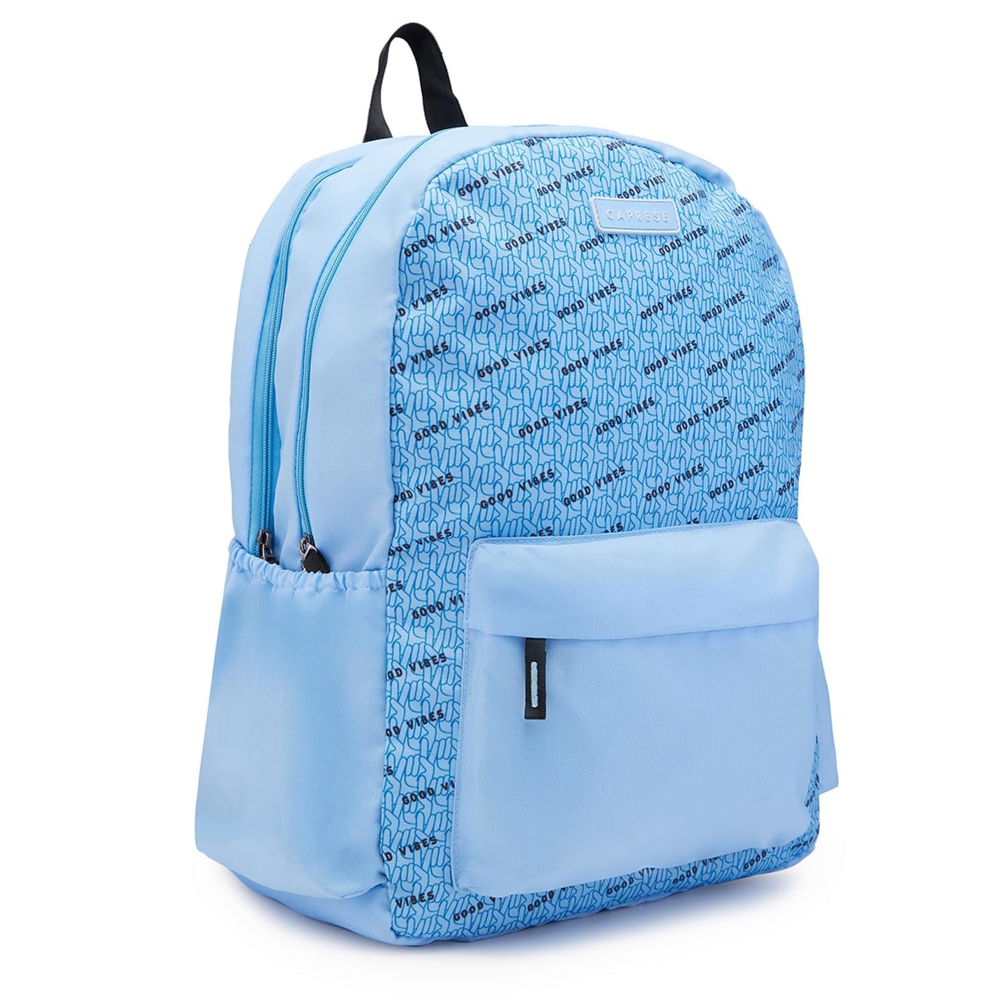 Caprese Zoe Laptop Backpack, X-Large | Backpack for Women with Multi-Compartments and Secure Zip Closure (Light Blue)