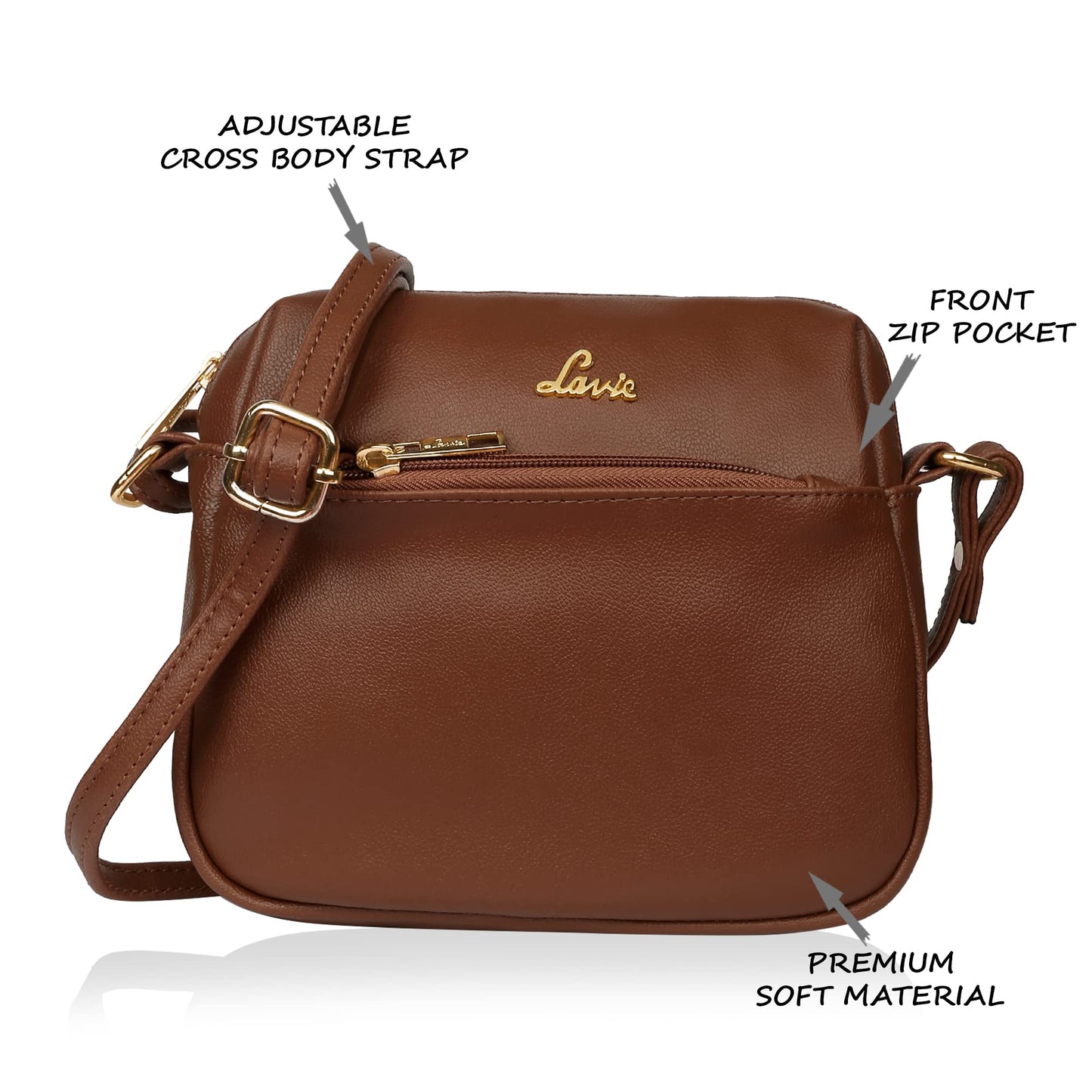 Lavie Sara Women's Sling Bag with No (Tan)