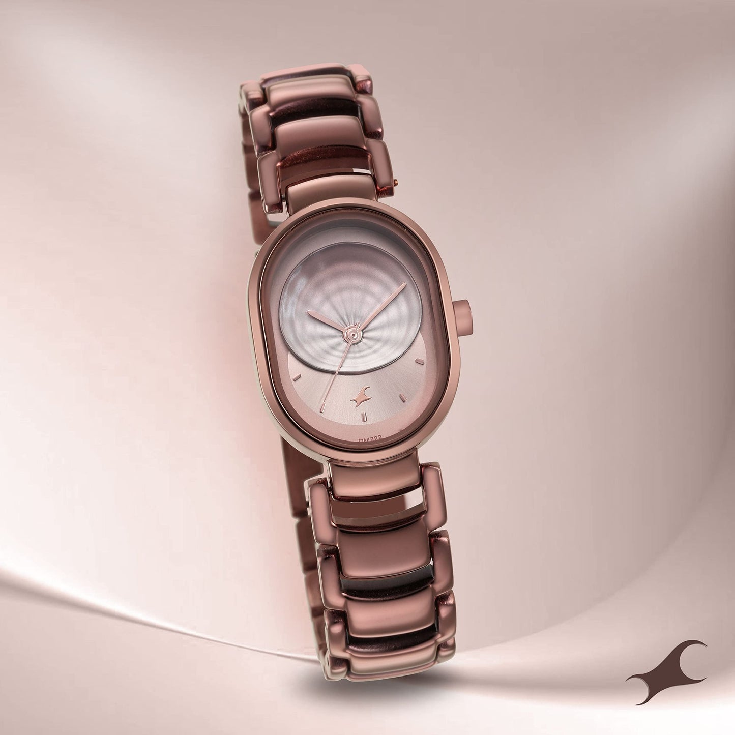 Fastrack Uptown Retreat Quartz Analog Brown Dial Metal Strap Watch for Girls-NS6274QM01/NT6274QM01