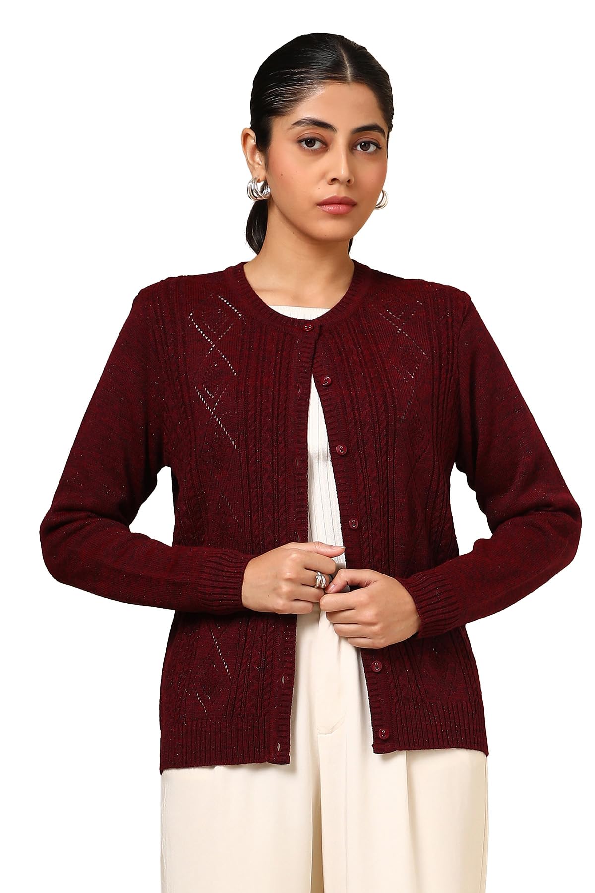 Soch Women's Acrylic Cardigan