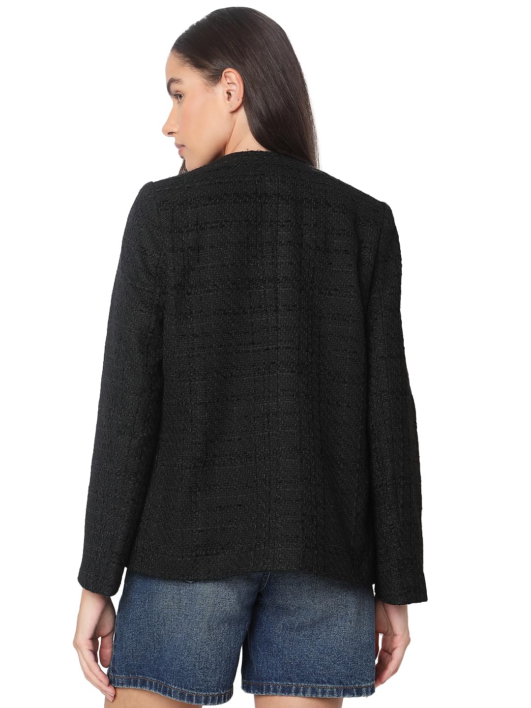 VERO MODA Womens Regular Fit Black Blazer