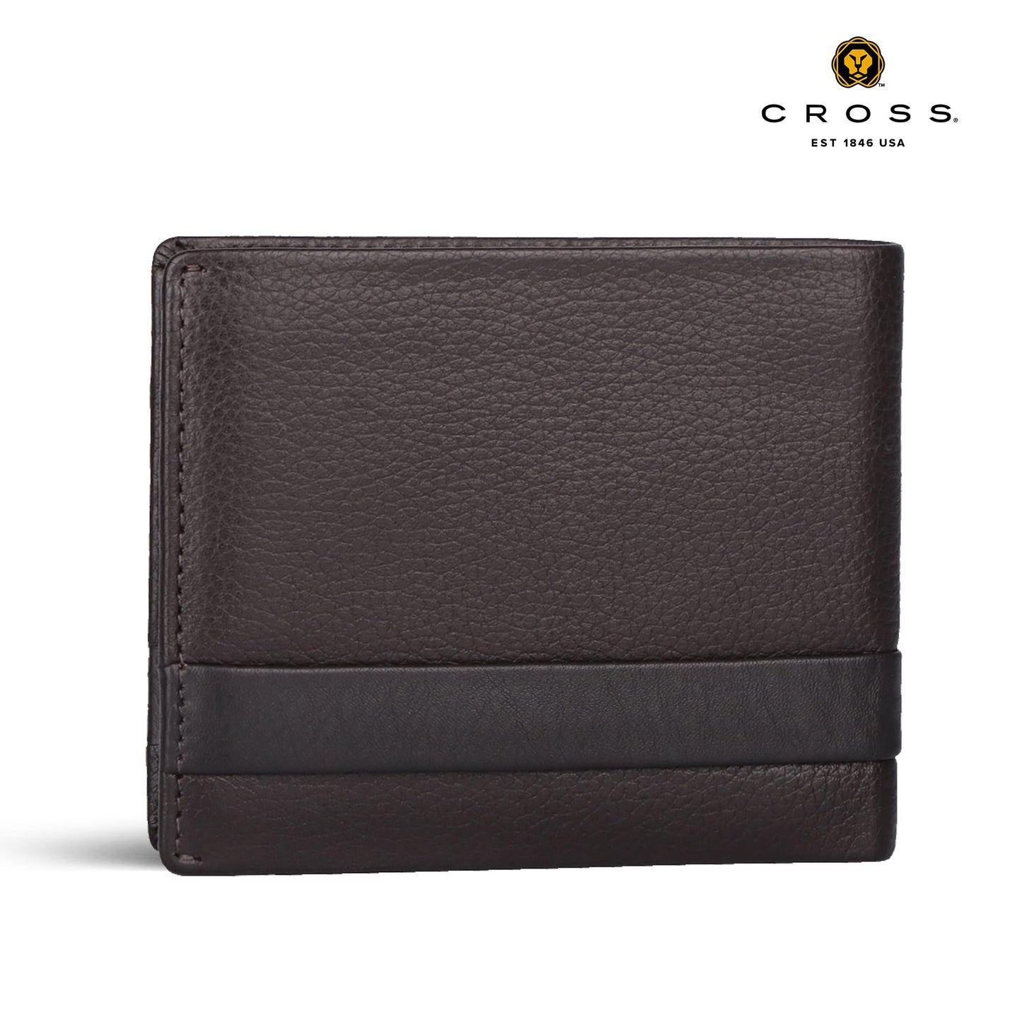 Cross Branded Wallet for Men Leather Original | Premium Slim Wallet for Men Stylish Money Bifold Genuine Leather Gents Purse with 6 Card Compartment Holder Slots - Navy