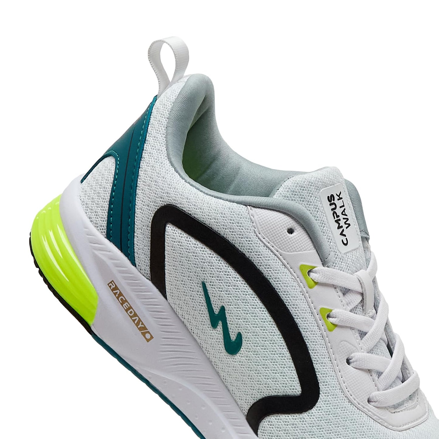 Campus Men's White/Black Sneakers - 8 UK