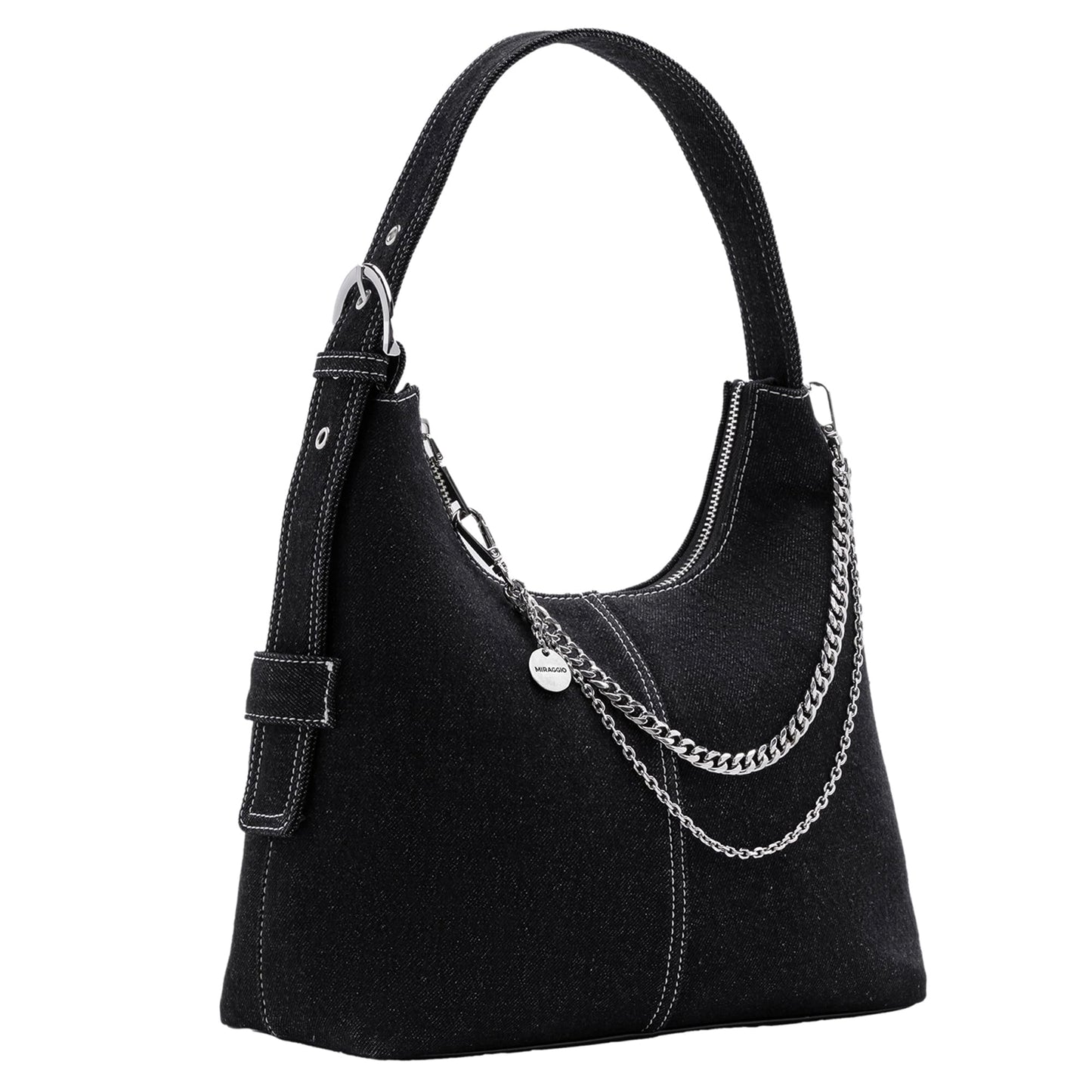 Miraggio Rio Hobo Bag (Black)