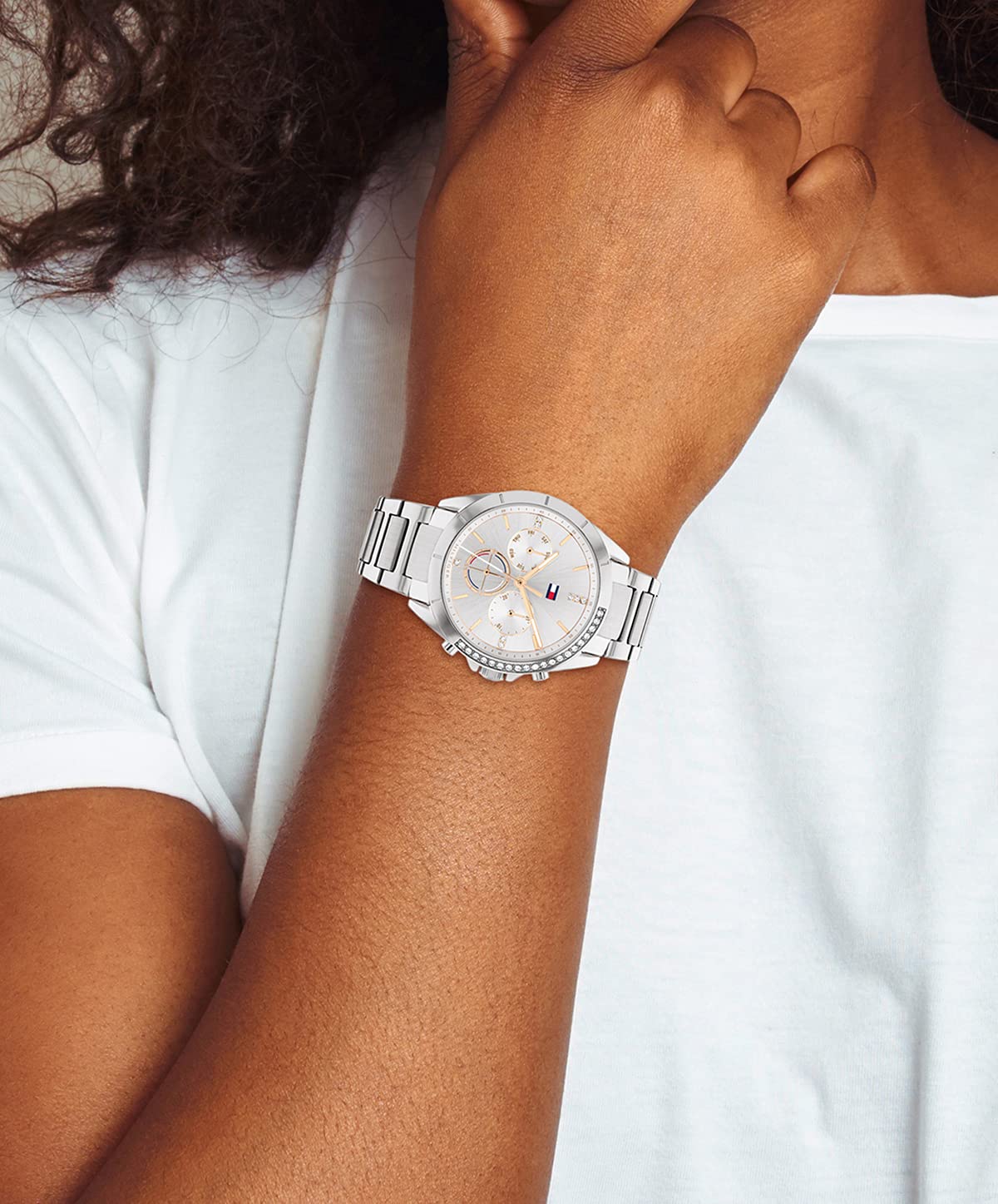 Tommy Hilfiger Silver Dial Round Shaped Casual Women Analog Watch_TH1782384W