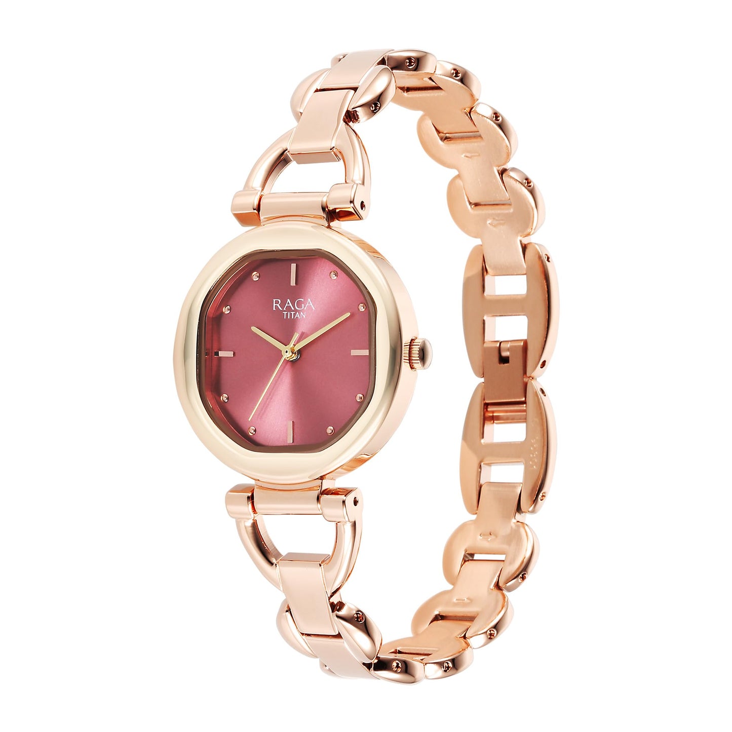 Titan Raga Showstopper 2.0 Quartz Blush Pink Dial Analog Watch for Women-95301WM01