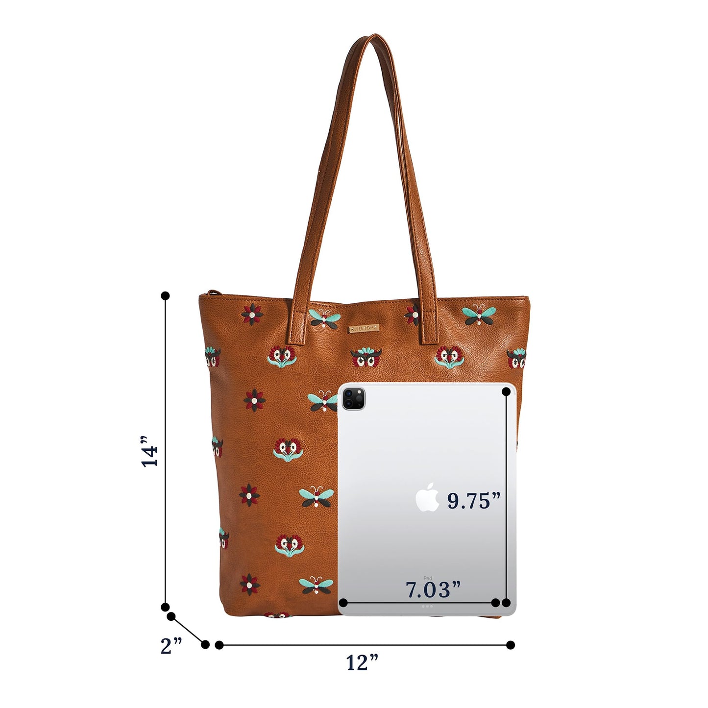 Chumbak Office Tote Bag for Women | Stylish Shoulder Bags for College | Professional Canvas Tote Bag | Laptop-Friendly College Bag