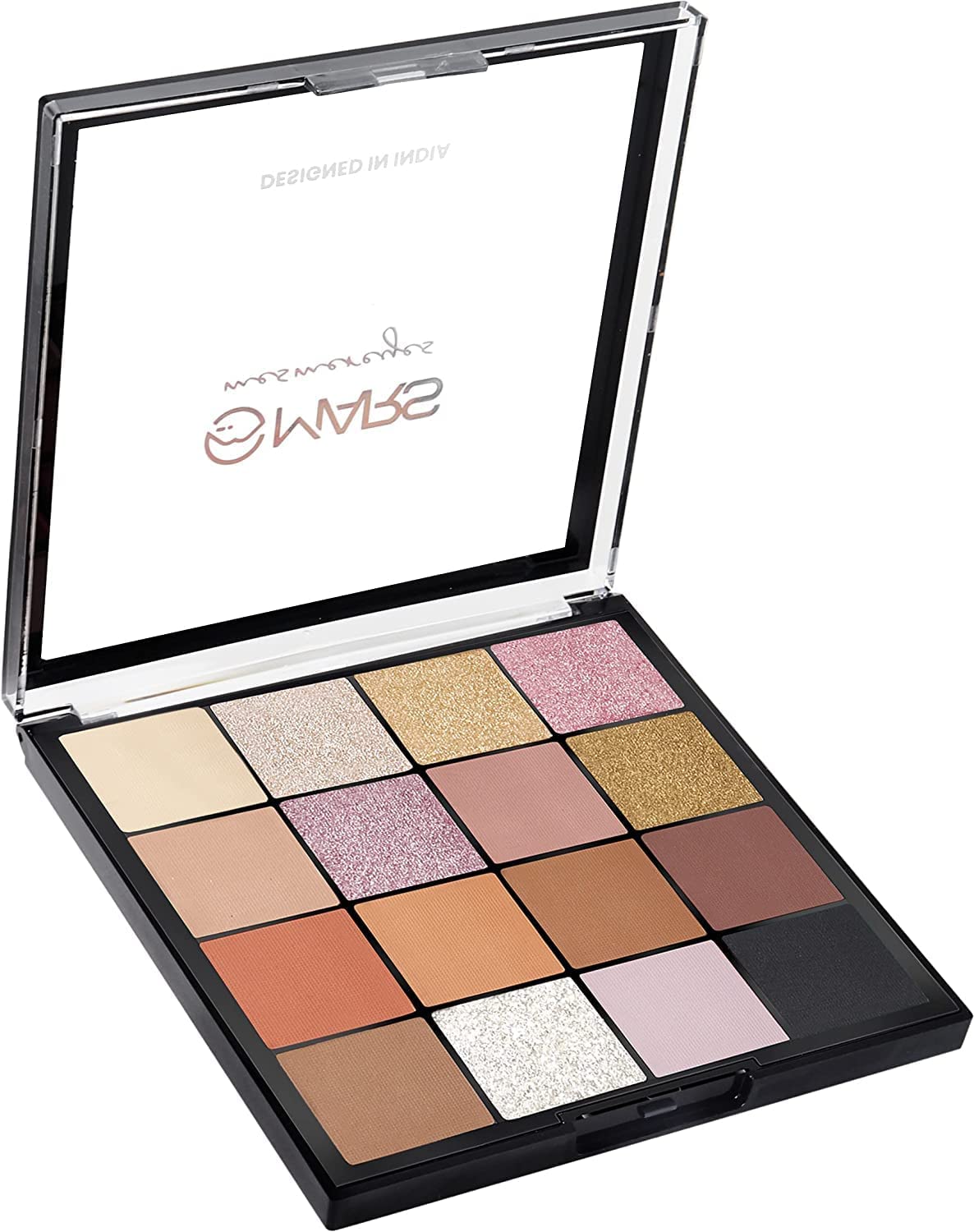 MARS Highly Pigmented Mesmereyes Smoky Eyes, 16-Color Eyeshadow Palette | Multicolor | Matte Finish | Shimmery Eye Shadow Palette | (20.8 G) (02-Multicolor)