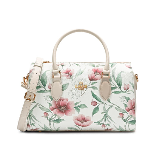 LAVIE PARIS Women's Fleur Medium Satchel Bag | Satchel Handbag for Work | Ladies Purse | Stylish Shoulder Bag | Gift for Women