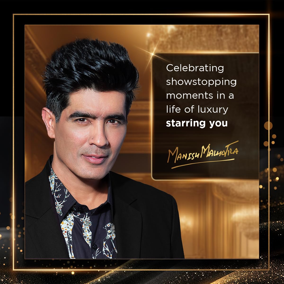 MyGlamm Manish Malhotra Starlight Glitter Lipstick - Enchantress (Plum Shade) | Non Drying, Creamy Pigmented Bullet Lipstick With Vitamin E (4.2g)