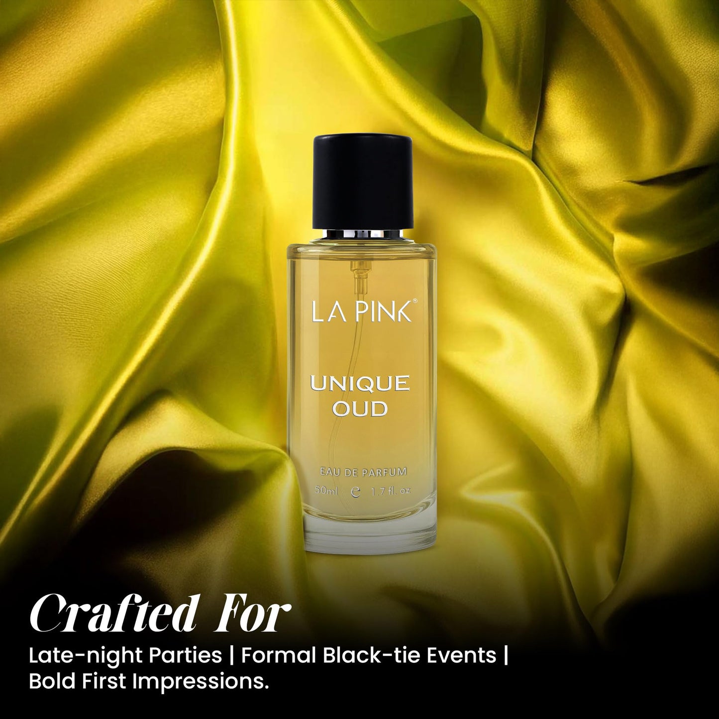 La Pink Unique Oud EDP Perfume for Woman & Man | Oud, Leather, Woody & Musky Notes | Long Lasting Unisex Luxury Fragrance for Men & Women | 50ml