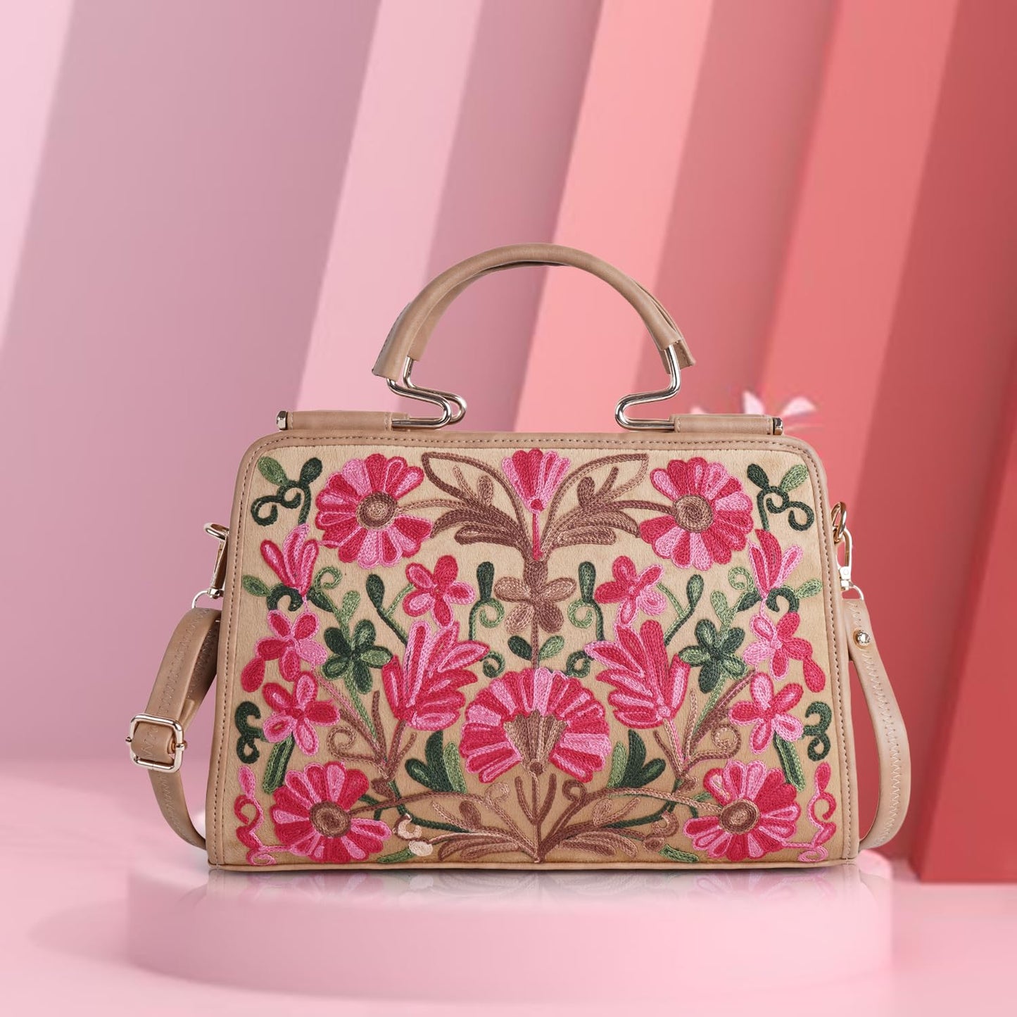 EVEDA Synthetic Leather Stylish Trendy Design Shoulder Crossbody Hobo Women Handbag,Brown