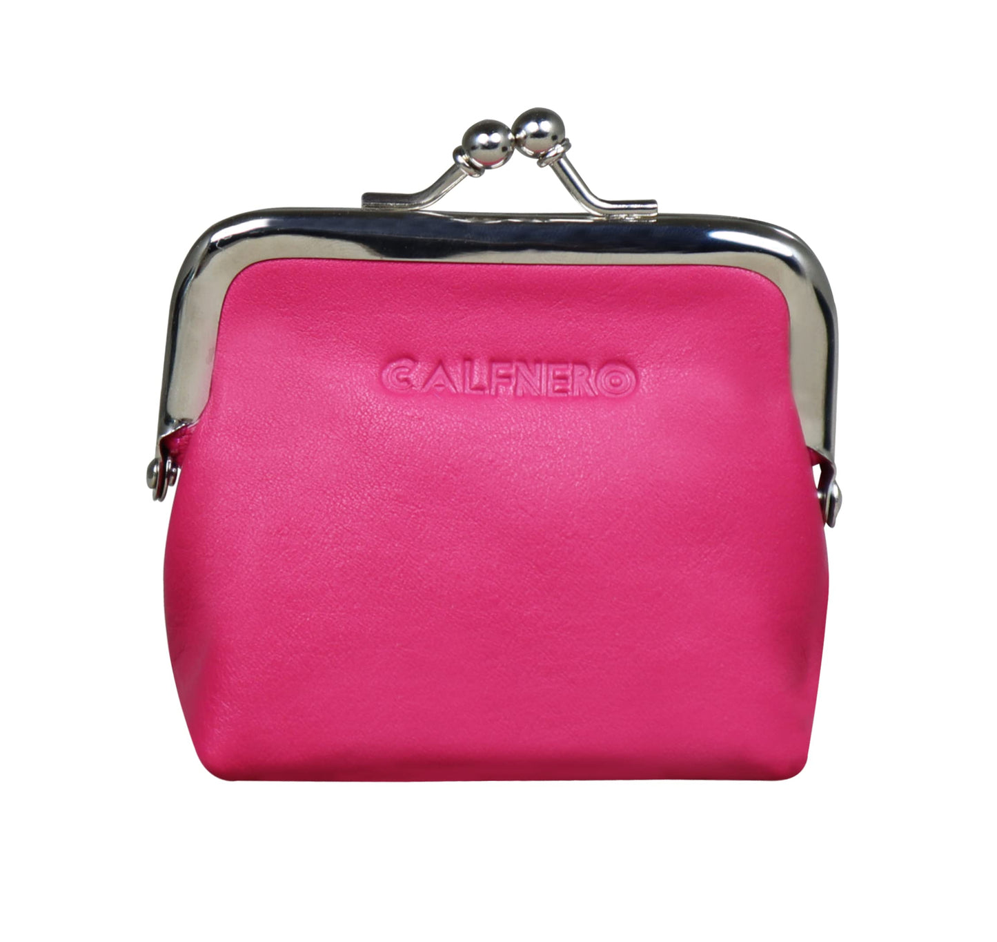 Calfnero Genuine Leather Women's Coin Wallet (Dk-Pink)