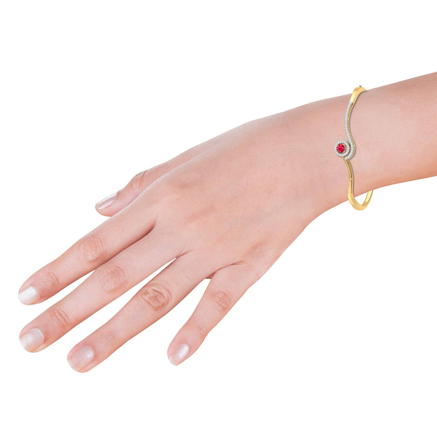 PC Jeweller 18k (750) Yellow Gold and Diamond Bracelet for Women