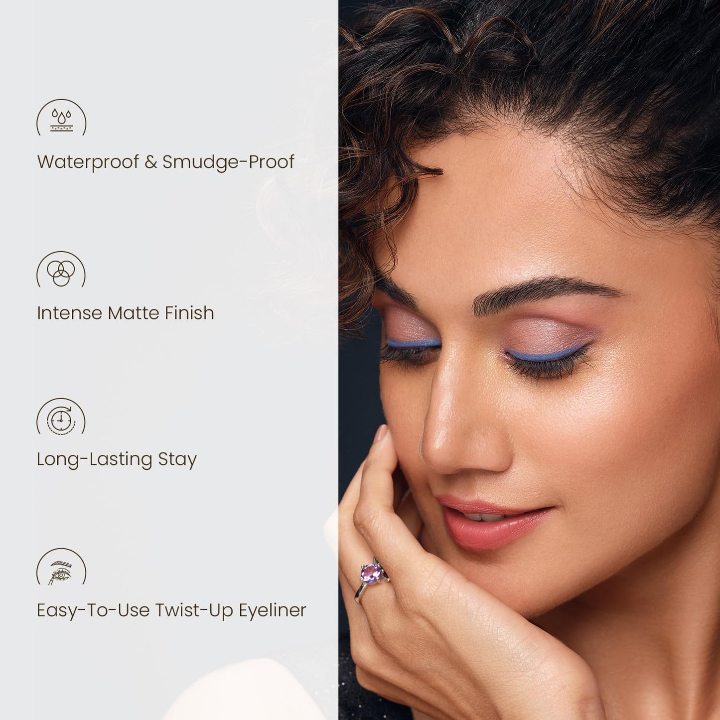 SWISS BEAUTY Colour Me Happy Matte Eyeliner Pencil | Waterproof & Smudge-Proof Pencil | Long-Lasting | Shade- Peach Daylity, 0.4Gm