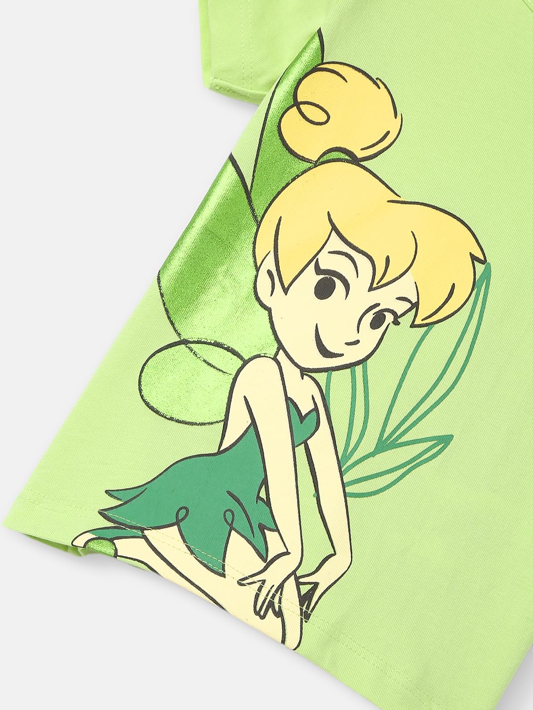 nauti nati Girl's Placement Print Regular Fit T-Shirt