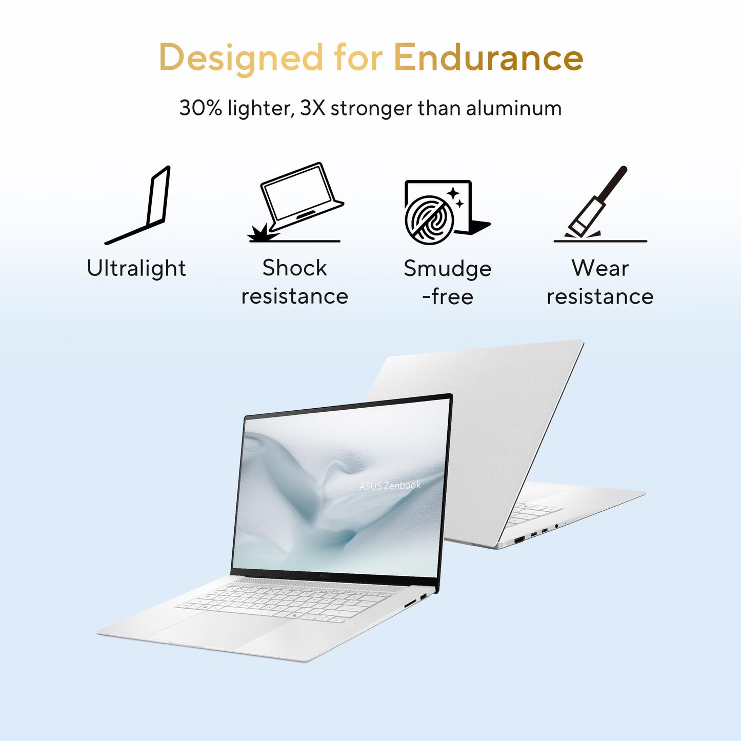 ASUS Zenbook S14 (2026),Smartchoice,Intel Core Ultra 9 (Series 3),Intel iGPU,32GB /1TB SSD,3K OLED,Touchscreen,14"(35.5 cm),Win 11,M365 Basic(1Y),Office 24, White,1.2 Kg,UX5406AA-SU189WS,Copilot+ PC