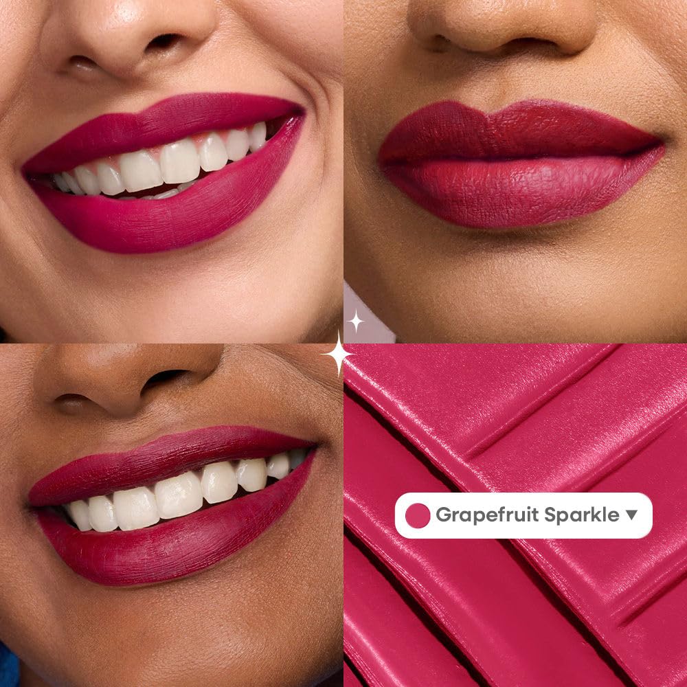 Nykaa Superlight Lip Cloud Airy Mousse Matte Liquid Lipstick for Lip & Cheek - Grapefruit Sparkle (5ml)