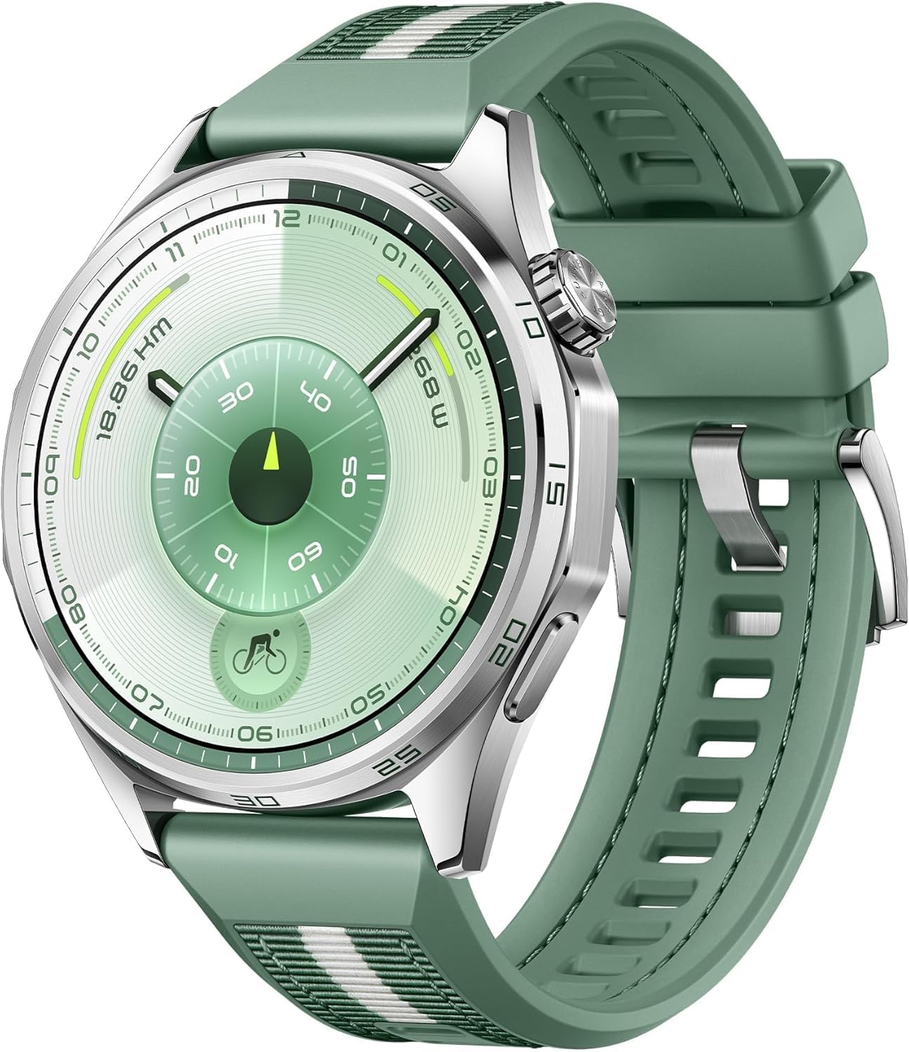 Huawei Watch GT 6 Smart Watch, 46mm, Upto 21 Days Battery Life, Smart Watches with 100+ Sports Mode, Cycling, iOS & Android Compatible, Emotional Wellbeing, Health Monitoring, Green