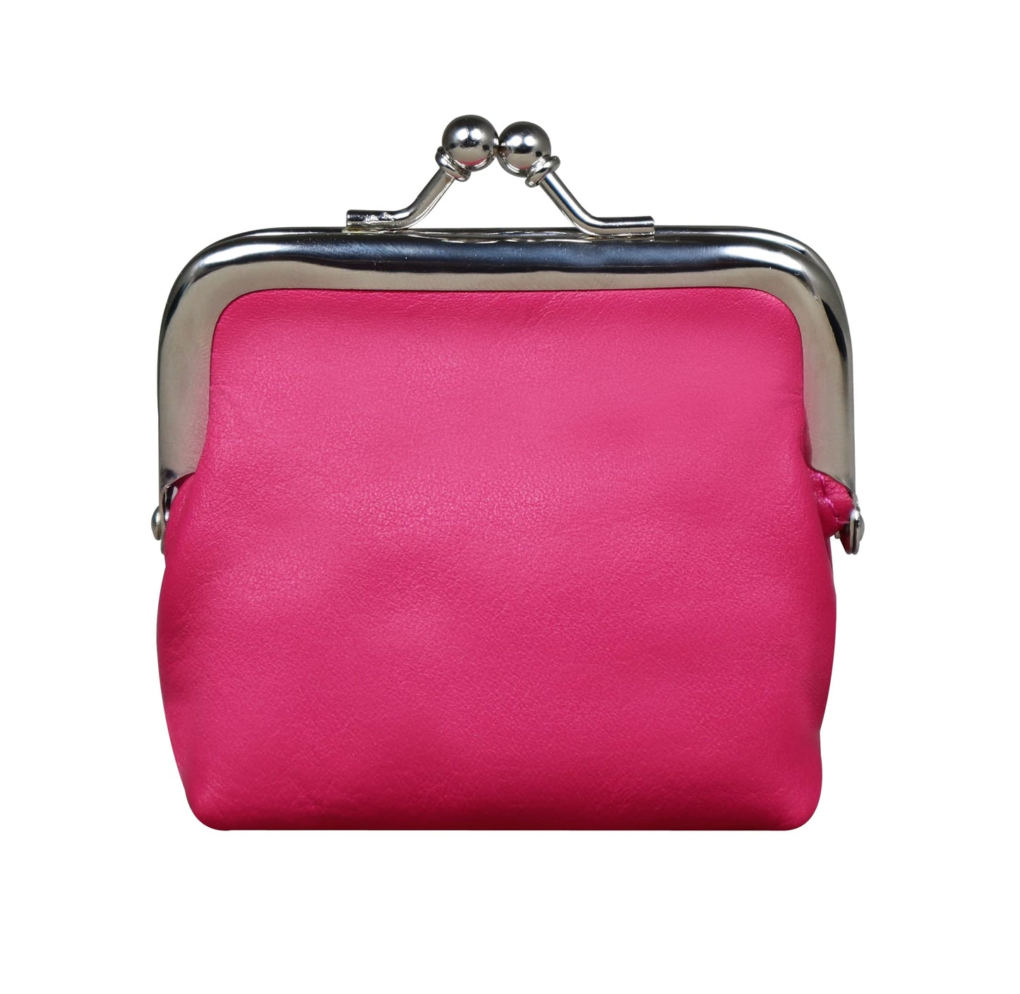 Calfnero Genuine Leather Women's Coin Wallet (Dk-Pink)