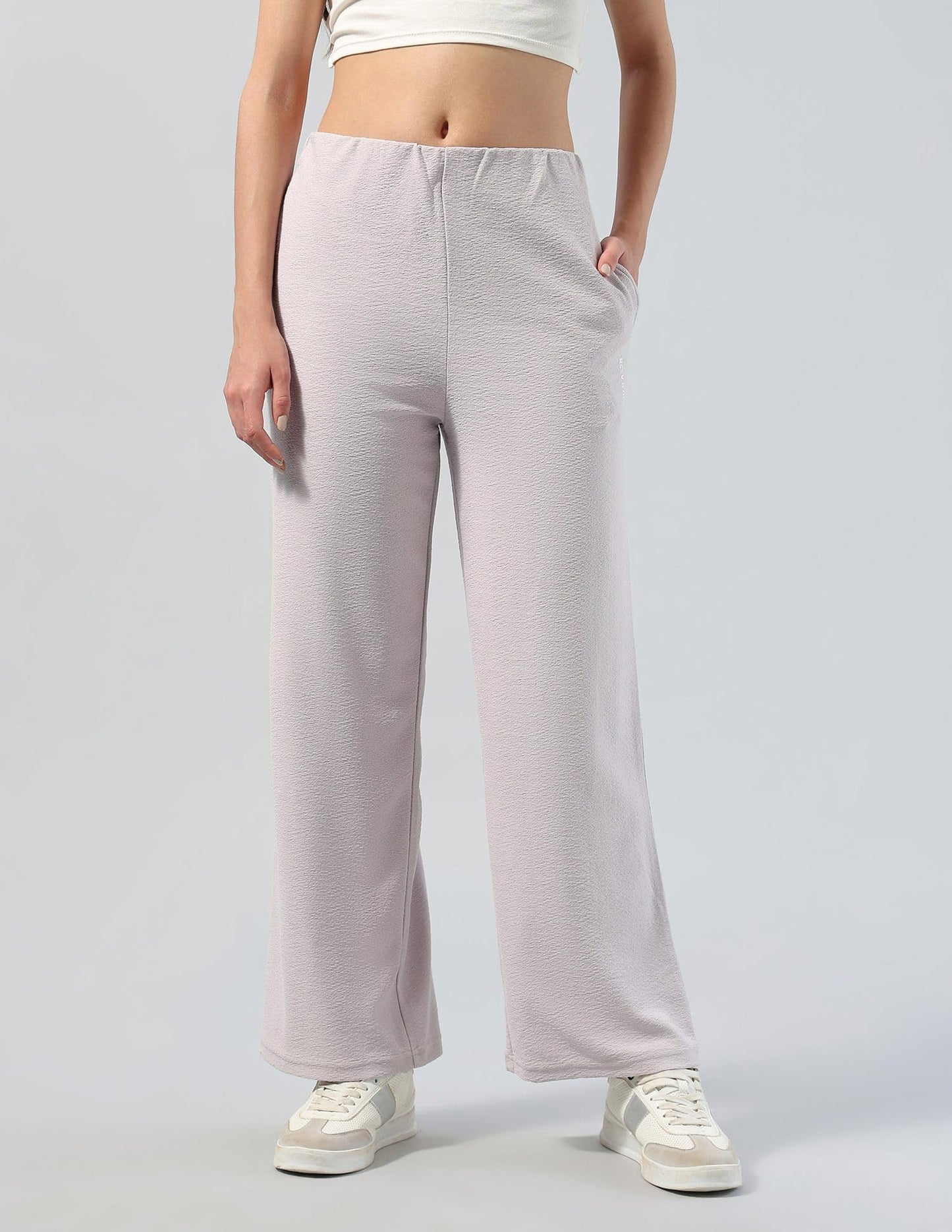 U.S. Polo ASSN. Textured Straight Fit Lounge Trousers (UWAW25TRO156_Pink_30)