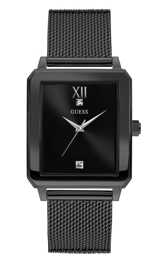GUESS Mens 40mm Watch - Black Bracelet Black Dial Black Case, Black/Black/Black, HIGHRISE