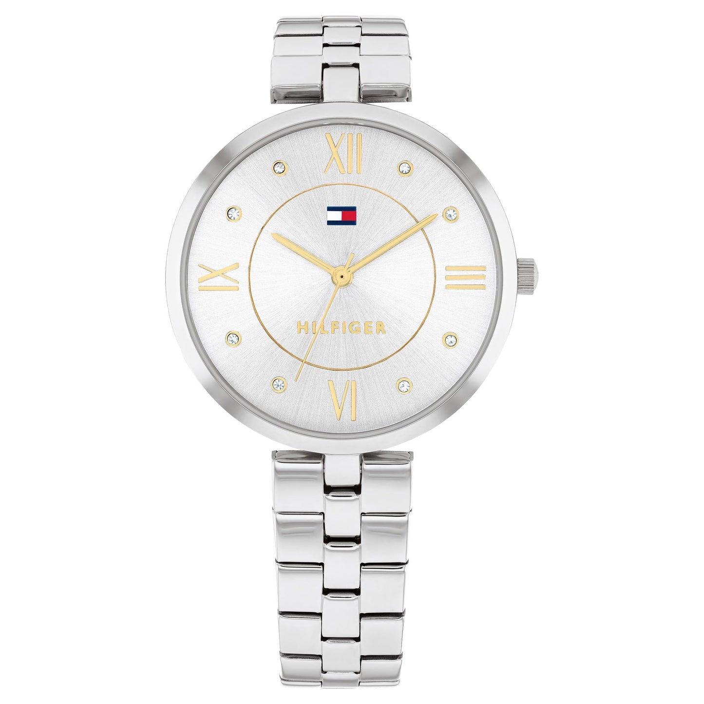Tommy Hilfiger Quartz Silver Dial Stainless Steel Strap Watch for Women