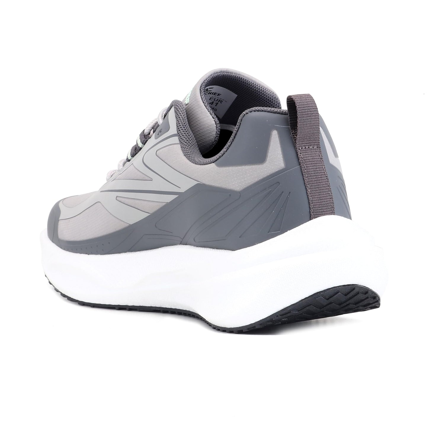 Red Chief Men Running Shoes | Mesh Fabric | Lightweight | Lace-Up | Grey | Low Ankle Sports Footwear (R1740)