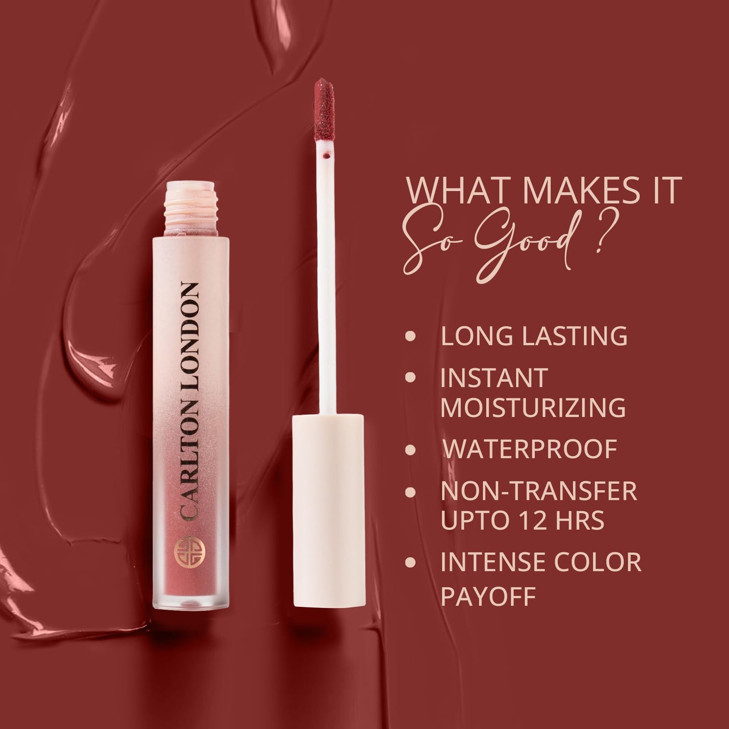 Carlton London Liquid Matte Chuffed Kiss Mocha Me Lipsticks |Enriched with Vitamin E, Avocado Oil | Matte Finish, Non-Sticky and Non-Drying | Upto 12 Hrs- 3ML (Day Dreams)