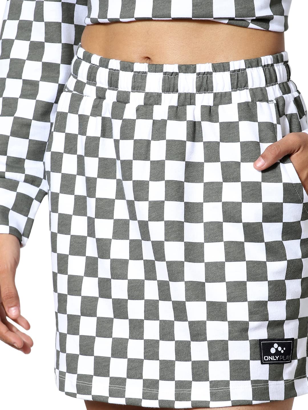 ONLY Cotton Western Skirt White