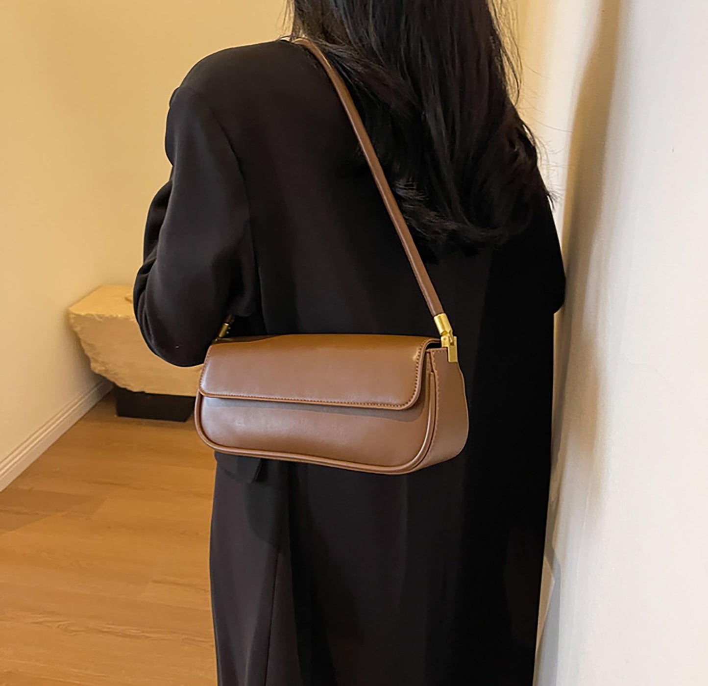 SIBY Women's Underarm Hobo Bag (Brown)