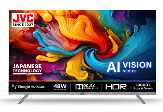 JVC 80 cm (32 inches) AI Vision Series QLED Android TV LT-32NQ3165C (Titanium Grey)