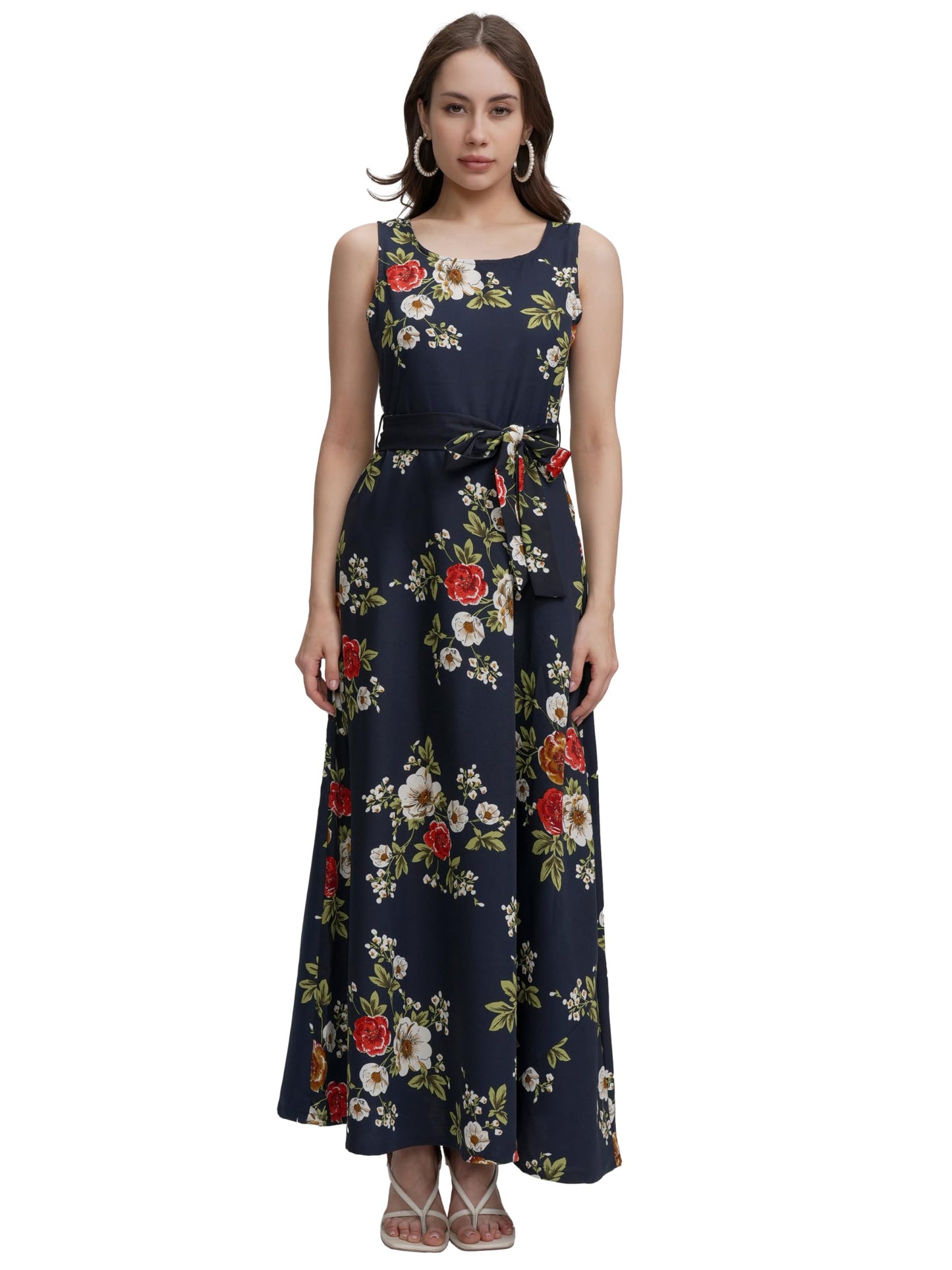 Tokyo Talkies Women Sleeveless Boat Neck Regular Fit TTJ6003091 M Black