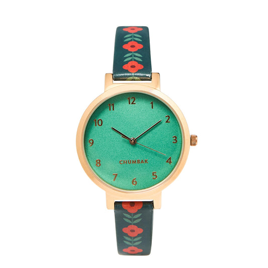 TEAL BY CHUMBAK Round Dial Analog Hand Watch for Women, Gifts for Women/Girls/Ladies, Stylish Fashion Watch for Casual/Work