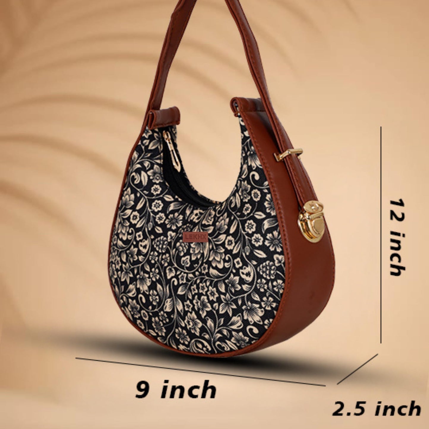 Small Half Moon Women’s Handbag with Detachable Sling Strap – Stylish Crescent-Shaped PU Leather Shoulder Bag for Girls & Ladies | Compact Crossbody Purse for Travel & Daily Use (Multicolor -1)