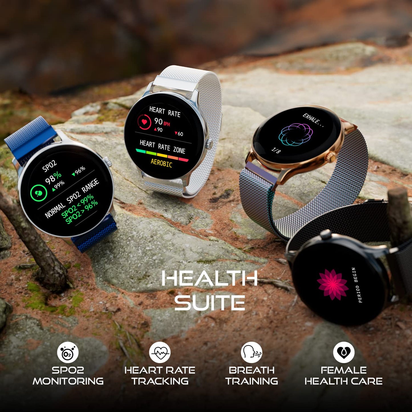 Fire-Boltt Phoenix Ultra Luxury Stainless Steel, Bluetooth Calling Smart Watch, AI Voice Assistant, Metal Body with 120+ Sports Modes, SpO2, Heart Rate Monitoring (Gold)