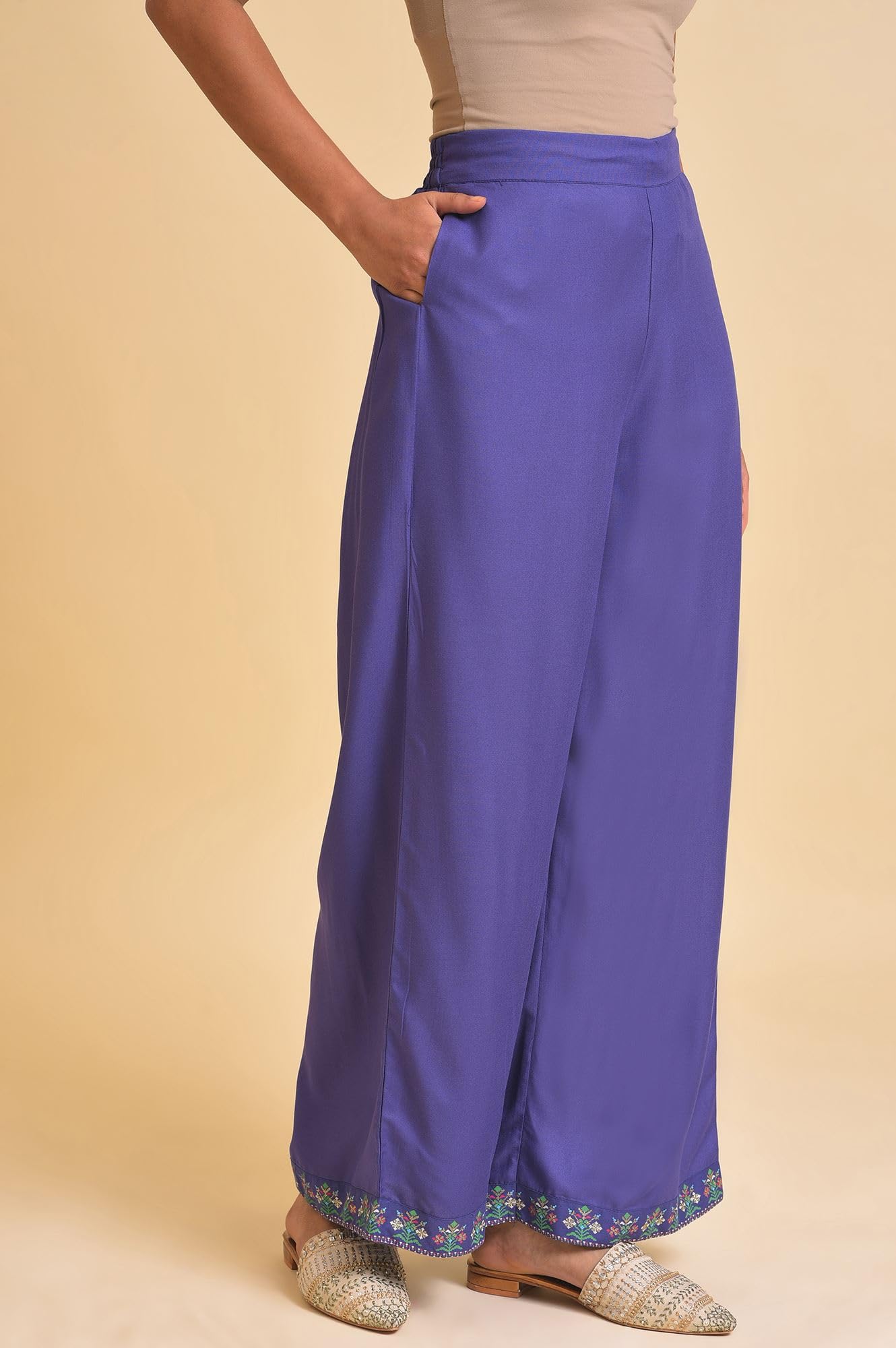 W Strechable Parallel Pants for Women | Trousers for Women | W for Woman