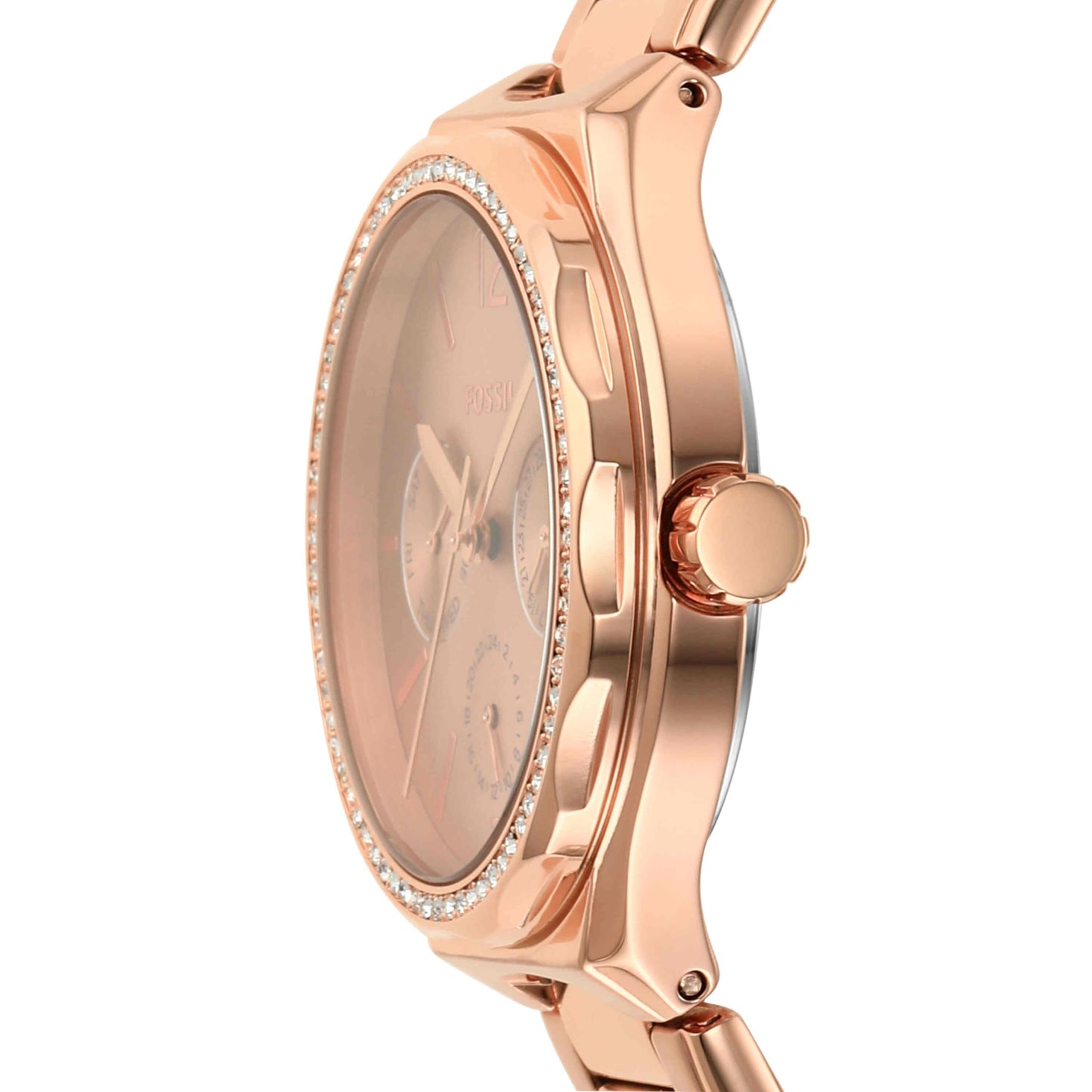 Fossil Eevie Analog Rose Gold Dial and Band Women's Stainless Steel Watch-BQ3721