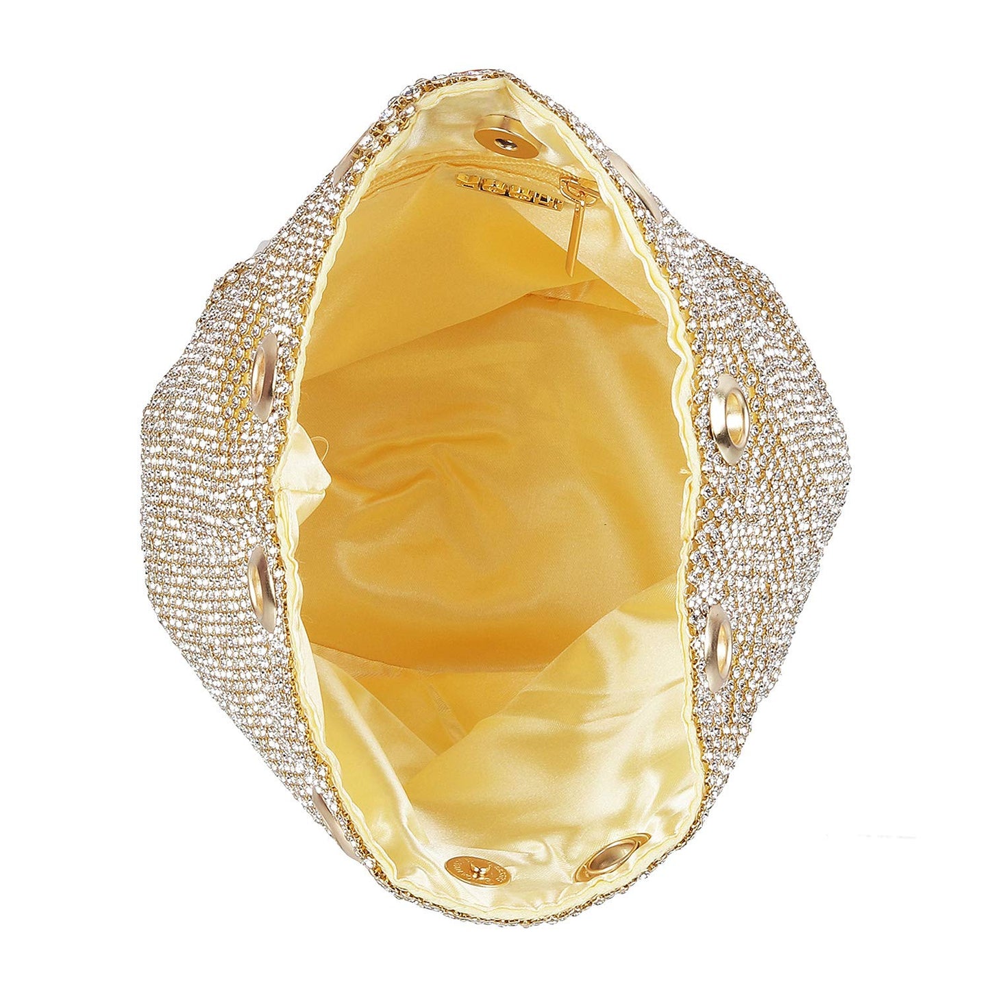 Mochi Womens Synthetic Gold Clutch (One Size)