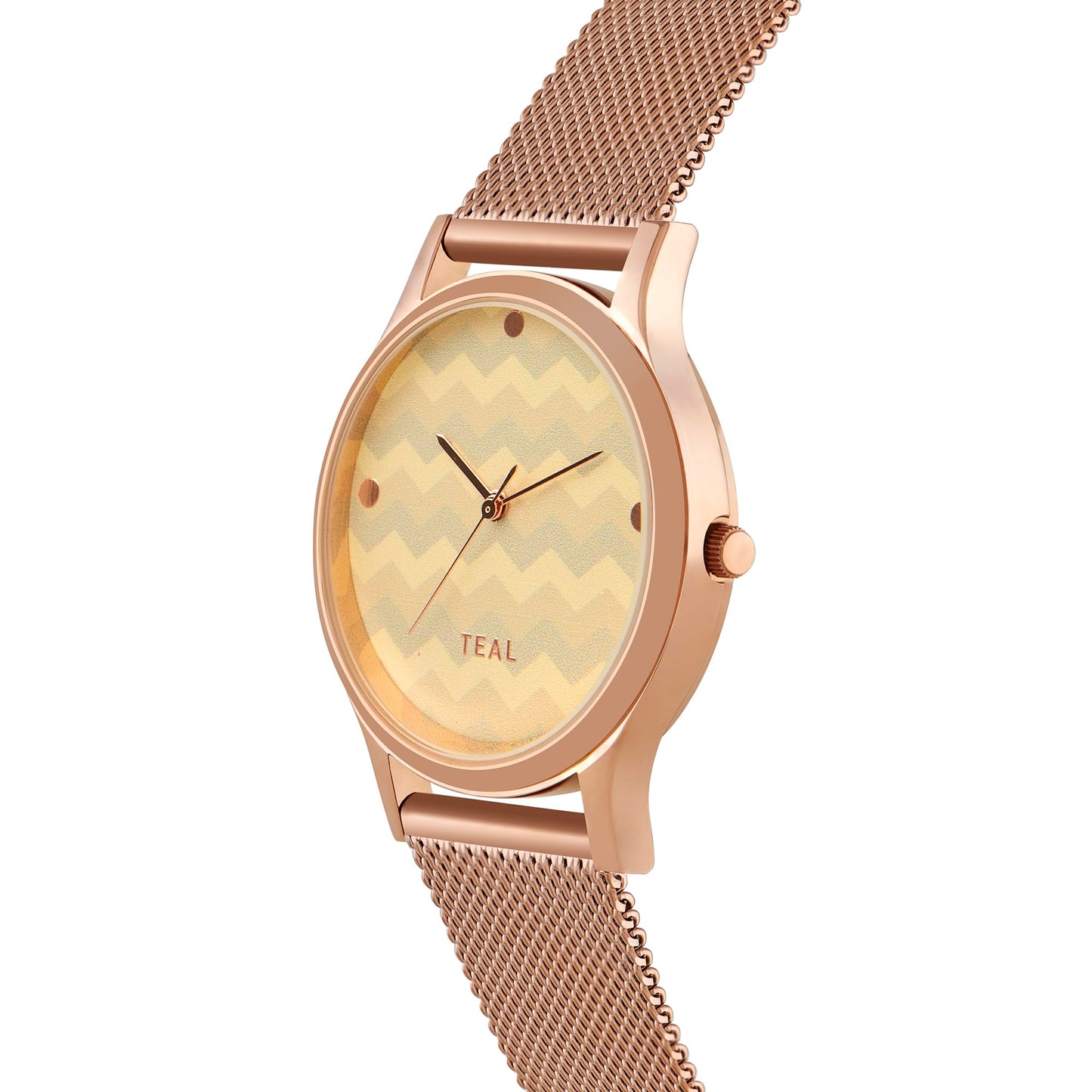 TEAL BY CHUMBAK Round Dial Analog Hand Watch for Women, Gifts for Women/Girls/Ladies, Stylish Fashion Watch for Casual/Work