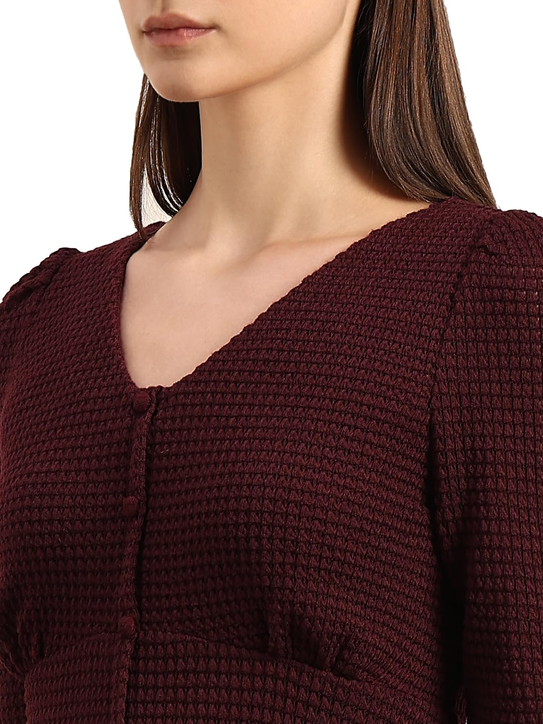 VERO Moda Women's Polyester A-Line Midi Dress