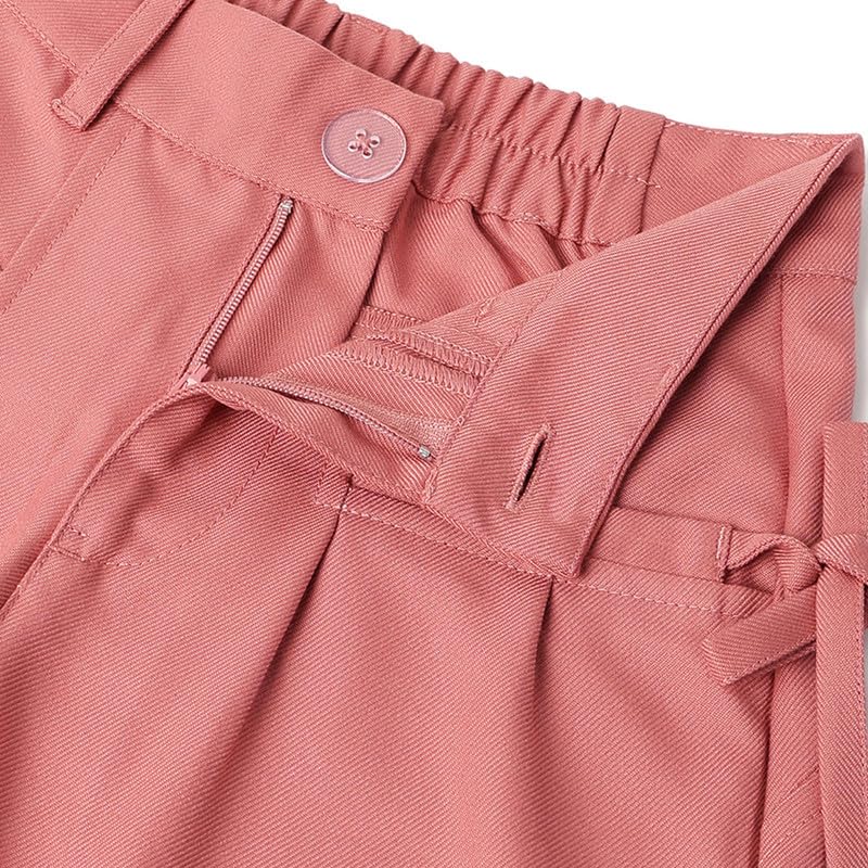 United Colors of Benetton Solid Regular Fit Bow Twill Trousers