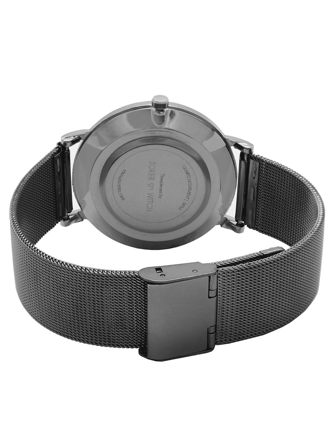 Joker & Witch Drake Classic Black DIAL Gunmetal MESH Men's Watch