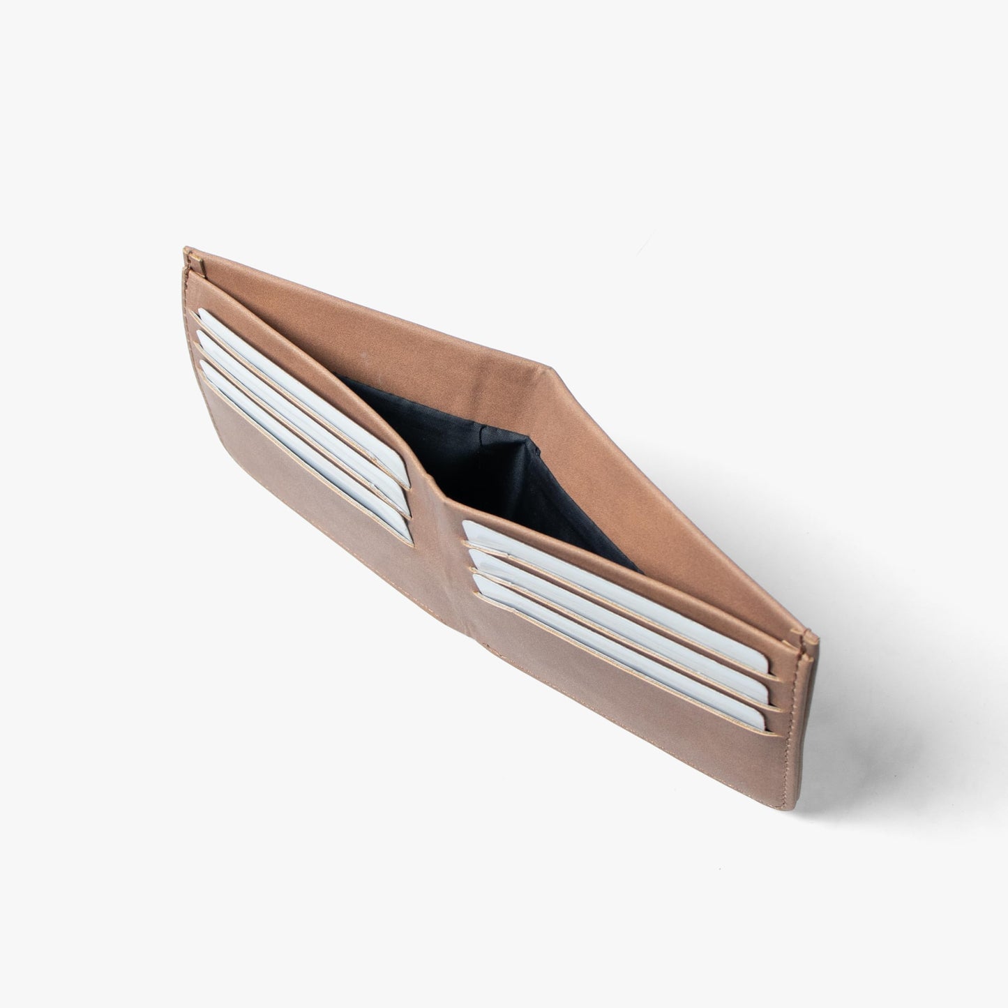 Bellblock Bifold Minimal Wallet for Men | Slim Handcrafted Mens Wallet | with Sim, Mobile Pin & Hidden Extra Card Slots | Vegan Leather | Tangerine (Pack of 1)