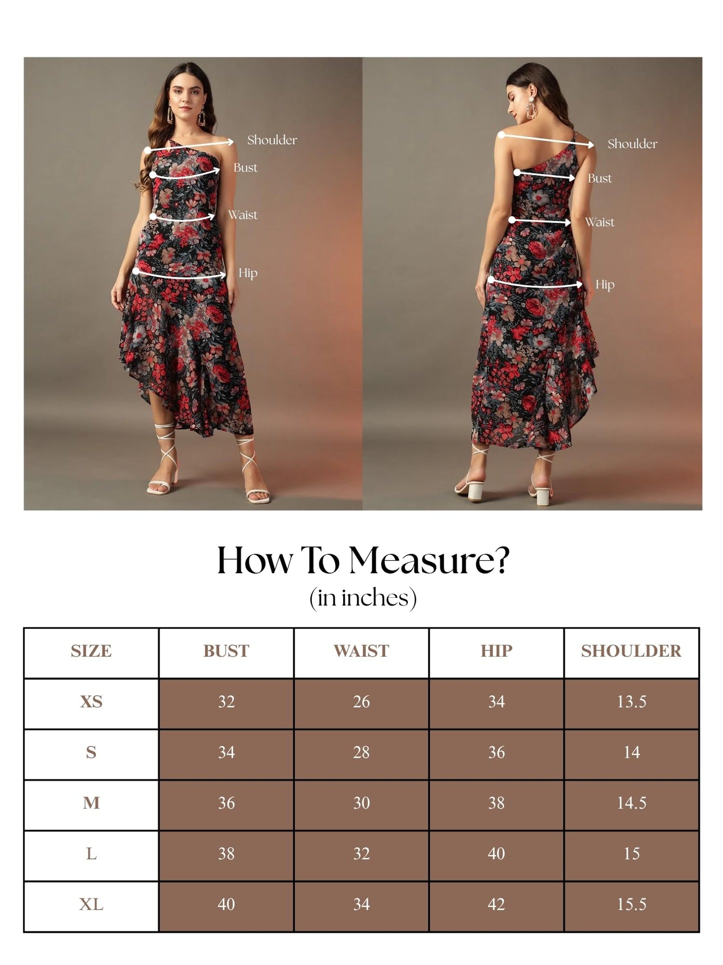 Trend Arrest.ed Women's Polyester Fit and Flare Midi Dress (D5378_Black 1_M)