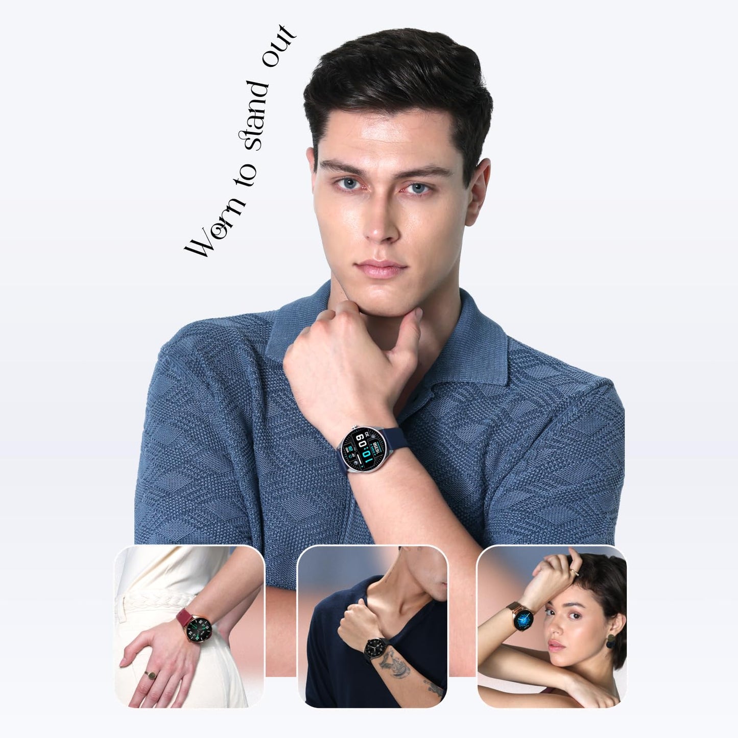 Noise Twist 2 Smart Watch with 1.43” AMOLED Screen, AI Search & Voice Assistant, Bluetooth Calling, Stainless Steel Back, 7-Day Battery, 100+ Watch Faces, Health Suite, IP68 (Jet Black)